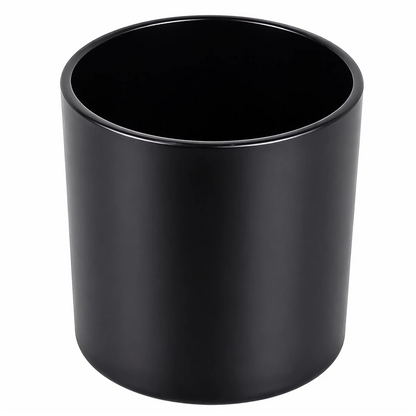 560ml - Mónaco Vaso de vidrio para velas - Negro Mate - Candle Craft