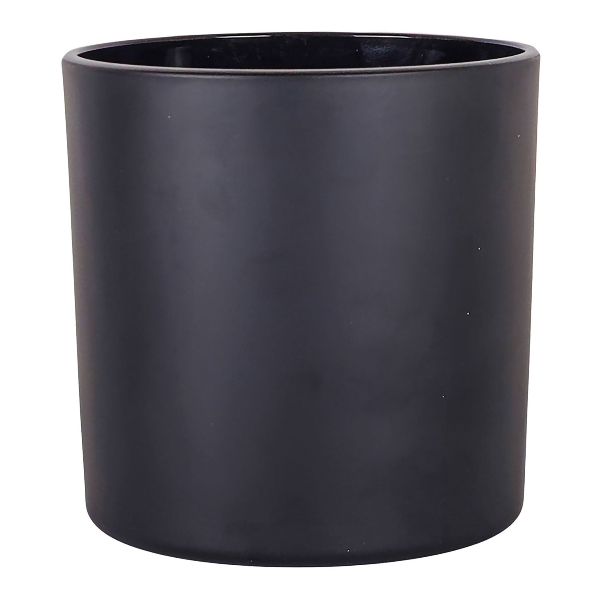560ml - Mónaco Vaso de vidrio para velas - Negro Mate - Candle Craft