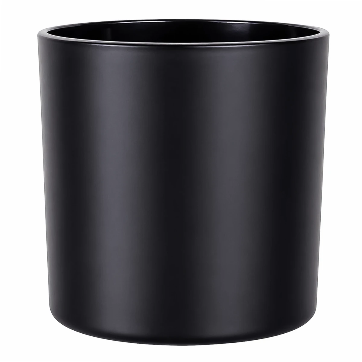 560ml - Mónaco Vaso de vidrio para velas - Negro Mate - Candle Craft