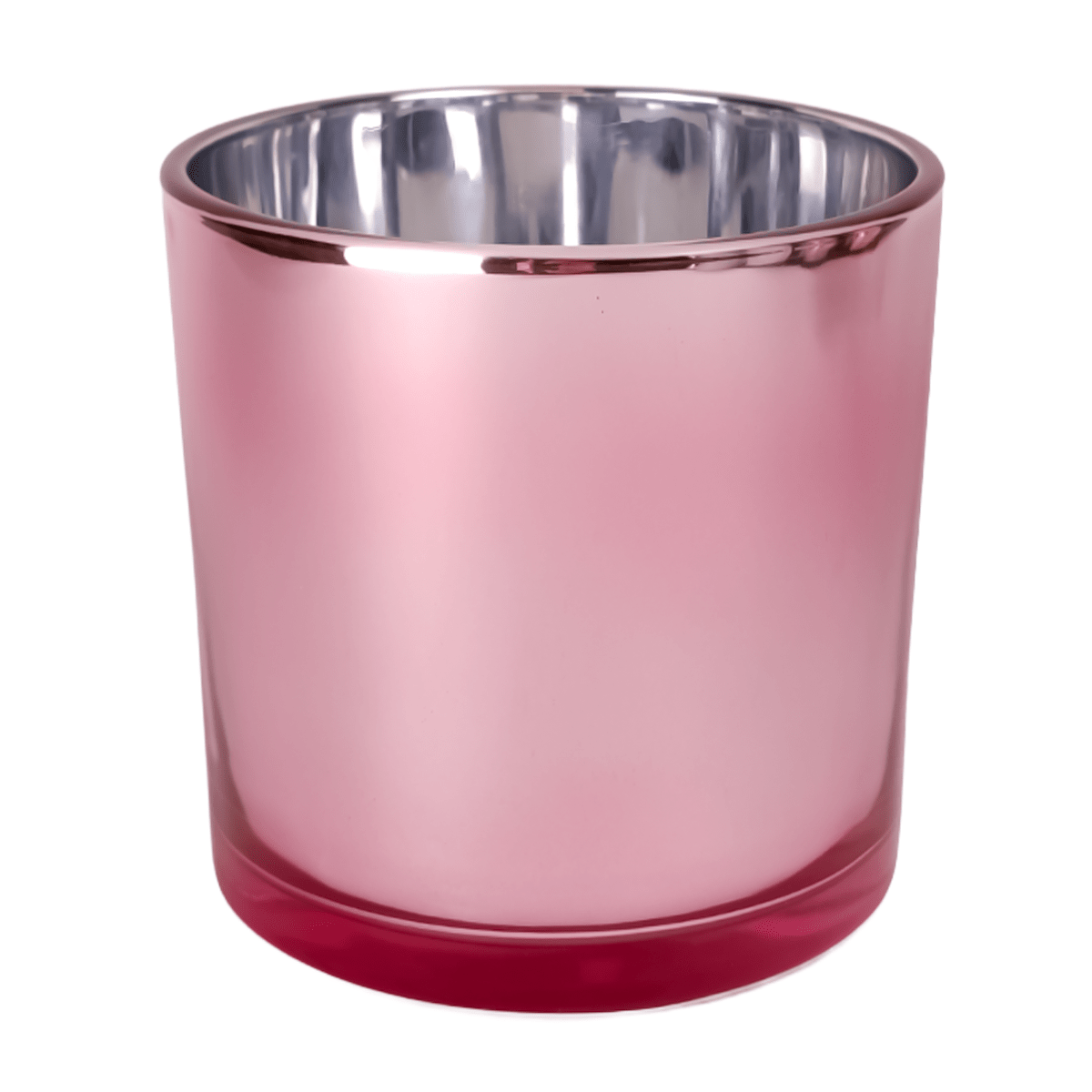 560ml - Mónaco Vaso de vidrio para velas - Rosa - Metálico - Candle Craft