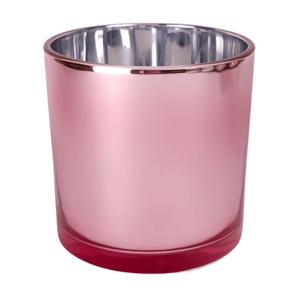 560ml - Mónaco Vaso de vidrio para velas - Rosa - Metálico - Candle Craft
