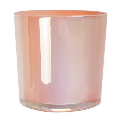 560ml - Mónaco Vaso de Vidrio para Velas - Rosa Pastel Arcoíris Tornasol - Candle Craft