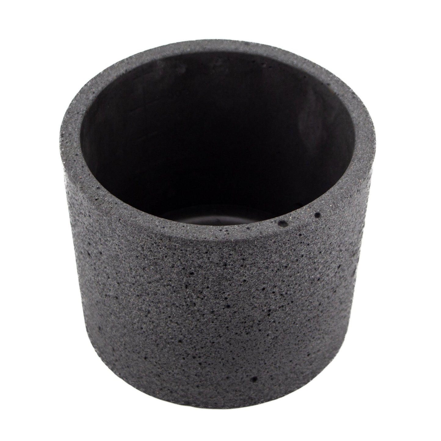 590ml - Carrara Vaso de Concreto para velas con Tapa de Madera - Gris - Candle Craft
