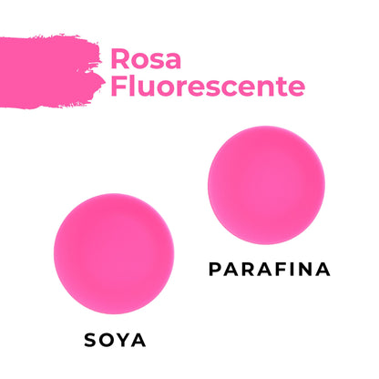 Colorante en Polvo Neón Fluorescente para Velas Alta Concentración – Color: Rosa
