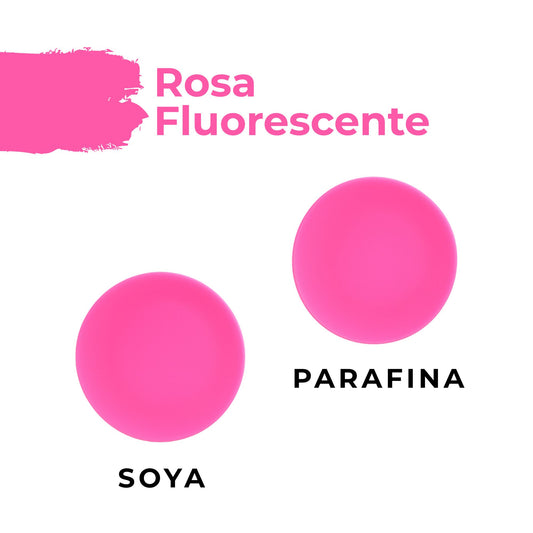 Colorante en Polvo Neón Fluorescente para Velas Alta Concentración – Color: Rosa