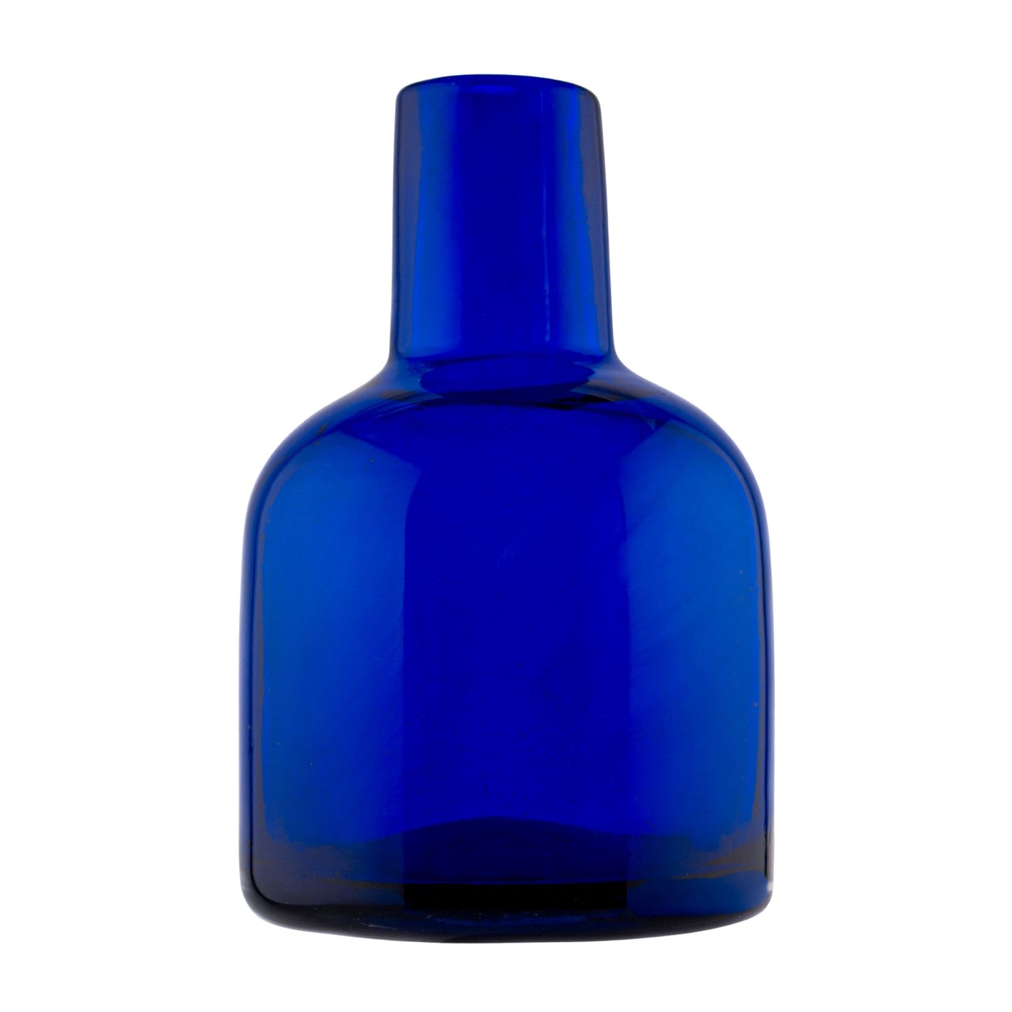 270ml - Florencia Botella Frasco para Difusor de Vidrio Soplado Artesanal - Azul Oscuro - Hecho a mano