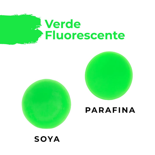 Colorante en Polvo Neón Fluorescente para Velas Alta Concentración – Color: Verde
