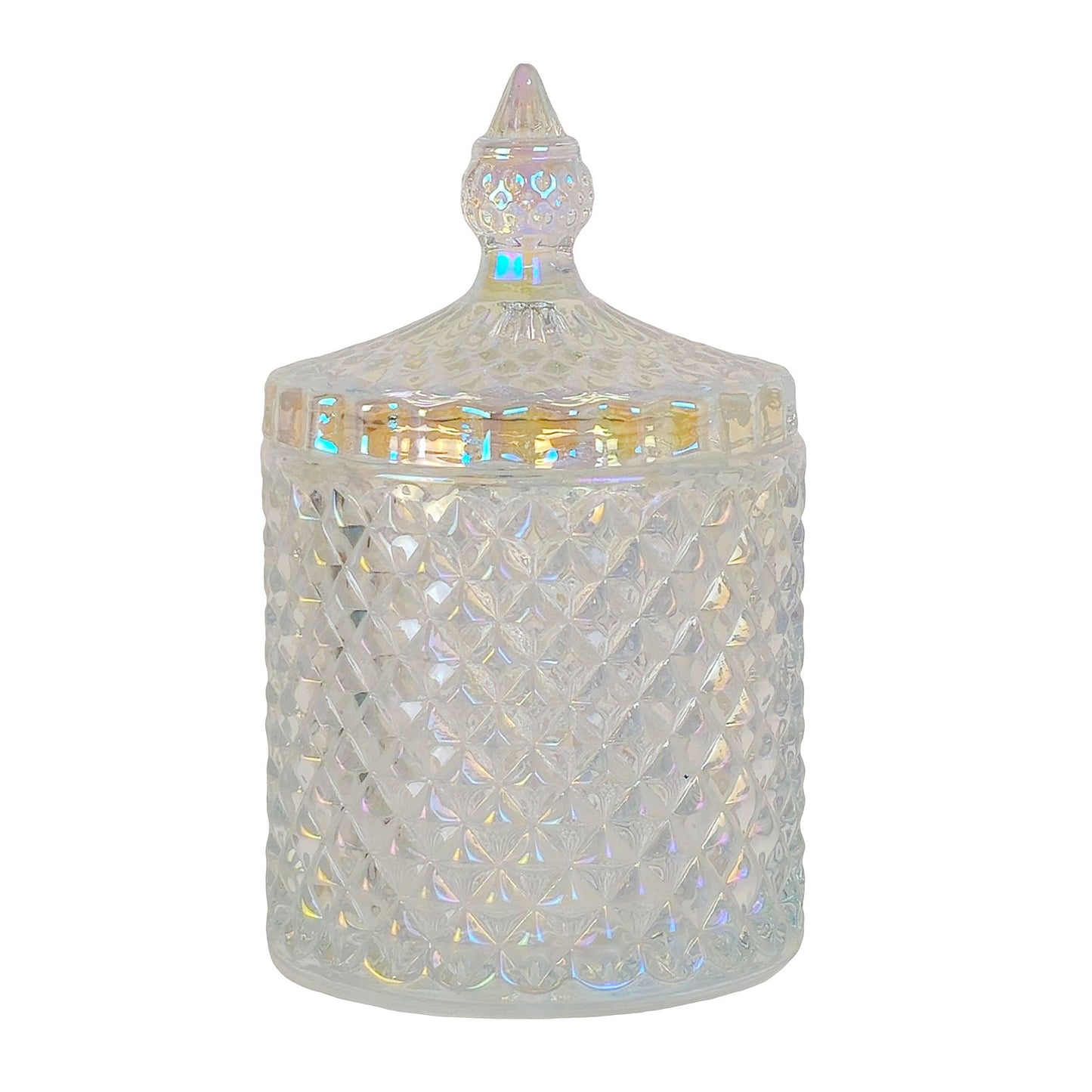 600ml - París Vaso de lujo de vidrio para velas - Tornasol Brillante - Candle Craft