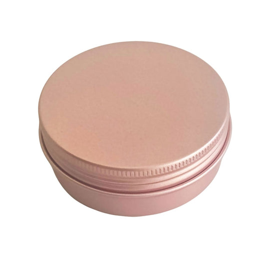 60ml - La Paz Pomadera de Aluminio - Lata de Aluminio - Oro Rosado - Candle Craft