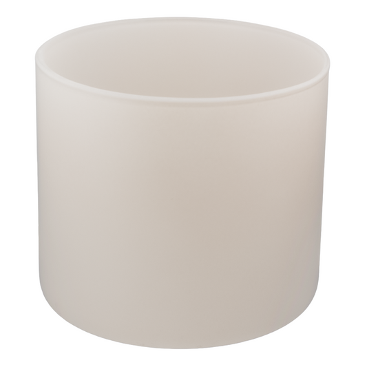 620ml - Mónaco Vaso de vidrio para velas - Inspirado en Bath Body Works® / White Barn® - Blanco / Beige