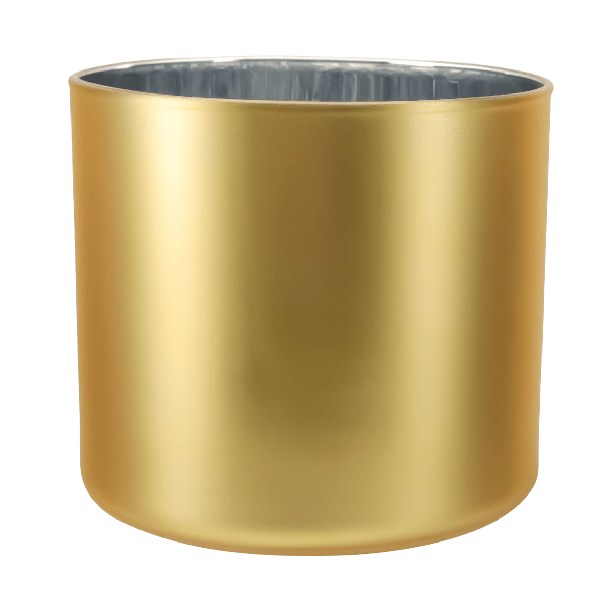 620ml - Mónaco Vaso de vidrio para velas - Inspirado en Bath Body Works® / White Barn® - Dorado Claro Mate / Metálico - Candle Craft