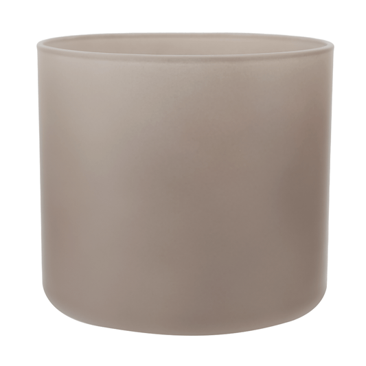 620ml - Mónaco Vaso de vidrio para velas - Inspirado en Bath Body Works® / White Barn® - Gris / Café Mate - Candle Craft