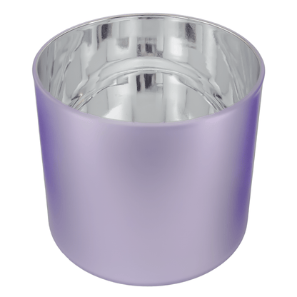 620ml - Mónaco Vaso de vidrio para velas - Inspirado en Bath Body Works® / White Barn® - Morado Claro Mate / Metállico - Candle Craft