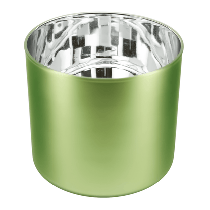 620ml - Mónaco Vaso de vidrio para velas - Inspirado en Bath Body Works® / White Barn® - Verde Mate / Metalico - Candle Craft