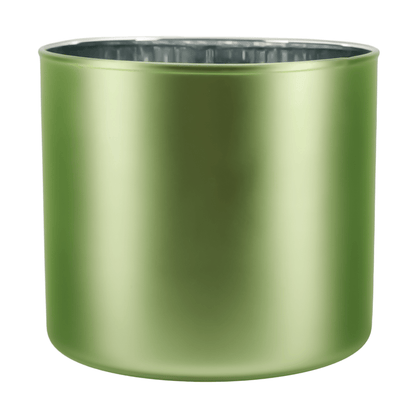 620ml - Mónaco Vaso de vidrio para velas - Inspirado en Bath Body Works® / White Barn® - Verde Mate / Metalico - Candle Craft