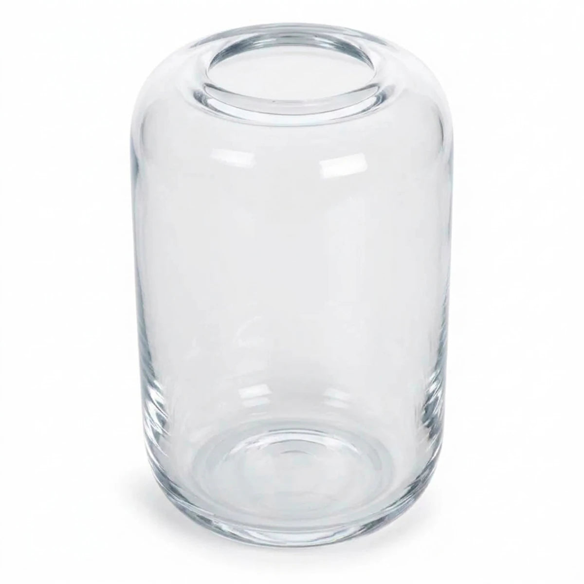 650ml - Florencia Vaso / Cilindro de vidrio soplado artesanal - Frasco Transparente Cristal - Hecho a mano - Candle Craft