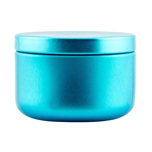 65ml - Tokio Lata de Aluminio Redondo para Velas - Azul Claro - Candle Craft