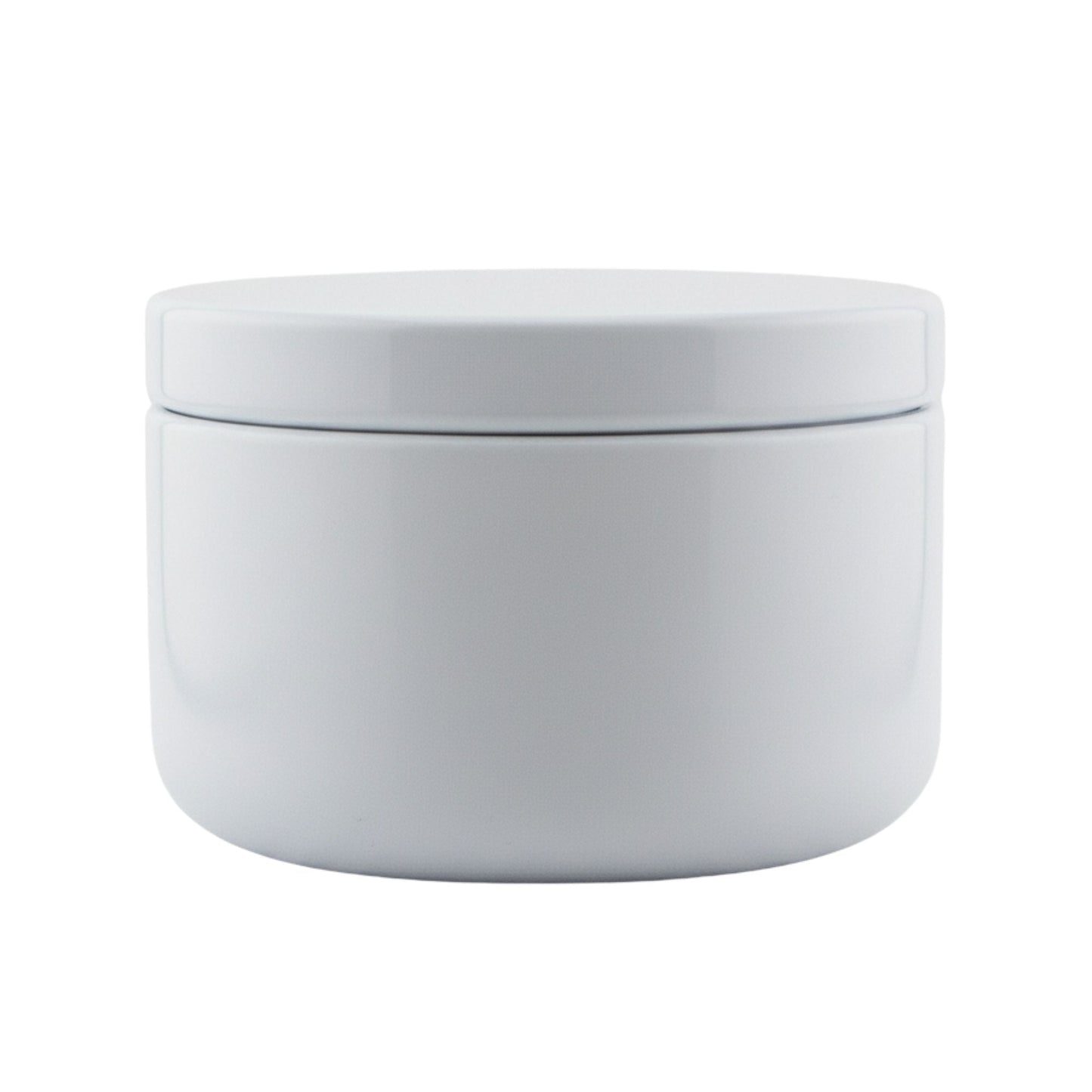 65ml - Tokio Lata de Aluminio Redondo para Velas - Blanco Brillante - Candle Craft