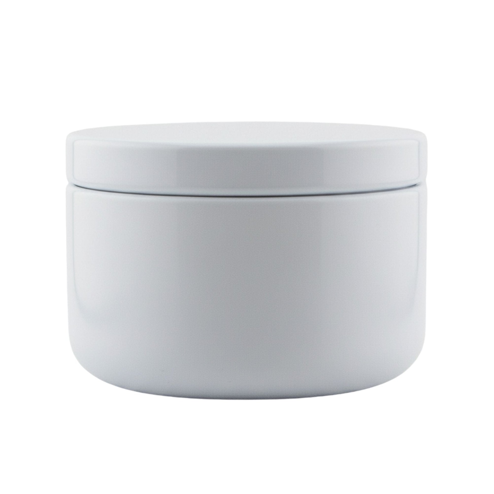 65ml - Tokio Lata de Aluminio Redondo para Velas - Blanco Brillante - Candle Craft