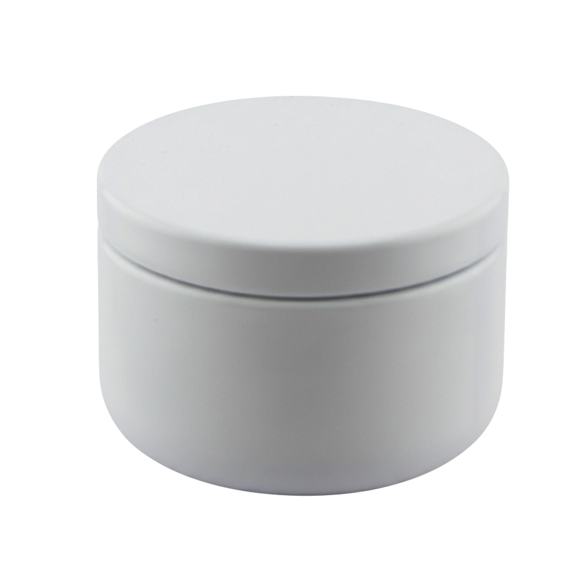 65ml - Tokio Lata de Aluminio Redondo para Velas - Blanco Brillante - Candle Craft