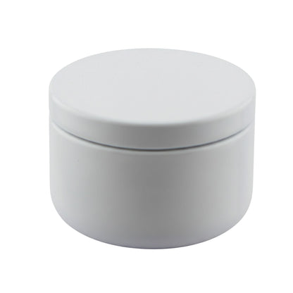 65ml - Tokio Lata de Aluminio Redondo para Velas - Blanco Brillante - Candle Craft