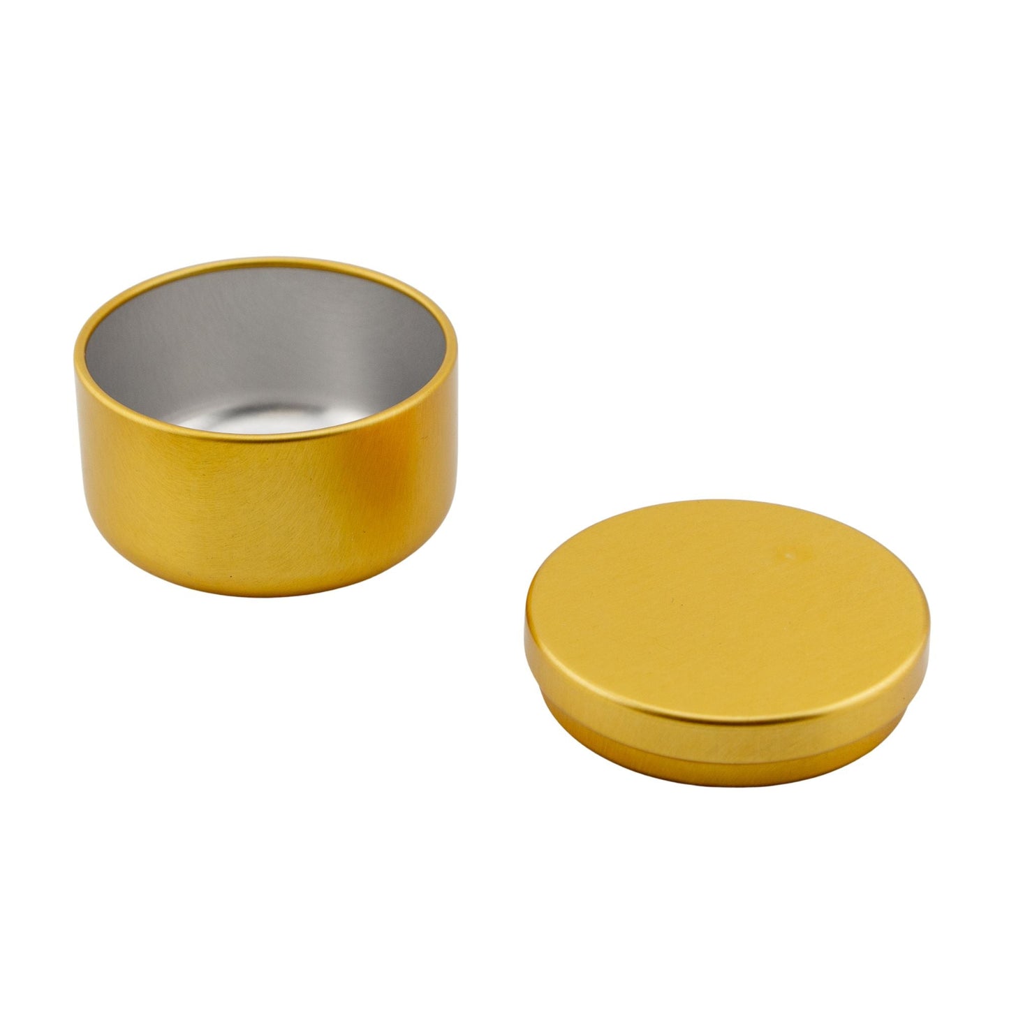 65ml - Tokio Lata de Aluminio Redondo para Velas - Dorado - Candle Craft