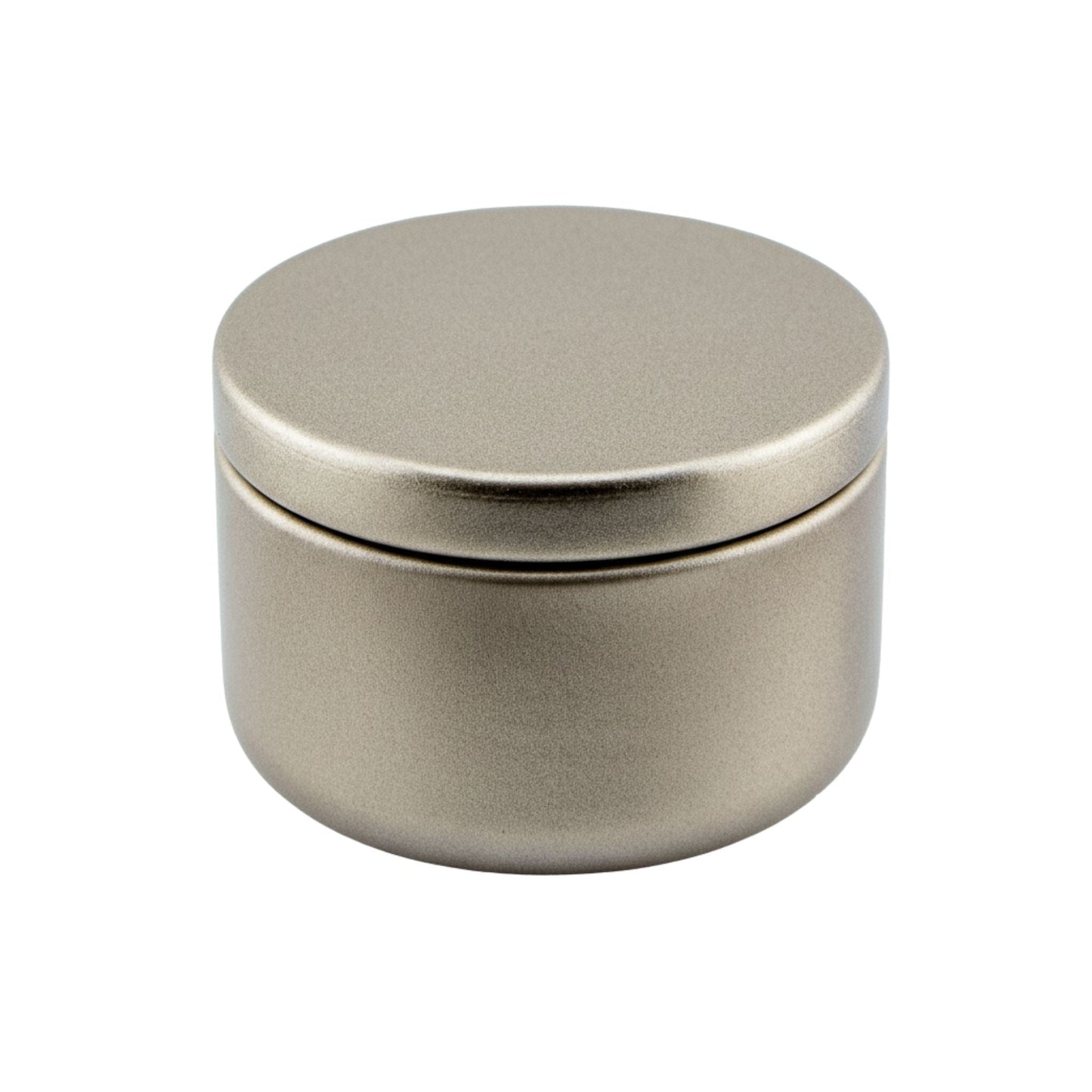 65ml - Tokio Lata de Aluminio Redondo para Velas - Dorado Champagne - Candle Craft