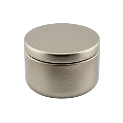65ml - Tokio Lata de Aluminio Redondo para Velas - Dorado Champagne - Candle Craft