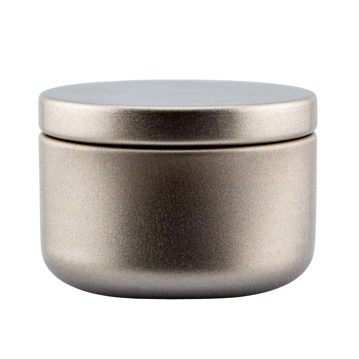 65ml - Tokio Lata de Aluminio Redondo para Velas - Dorado Champagne - Candle Craft