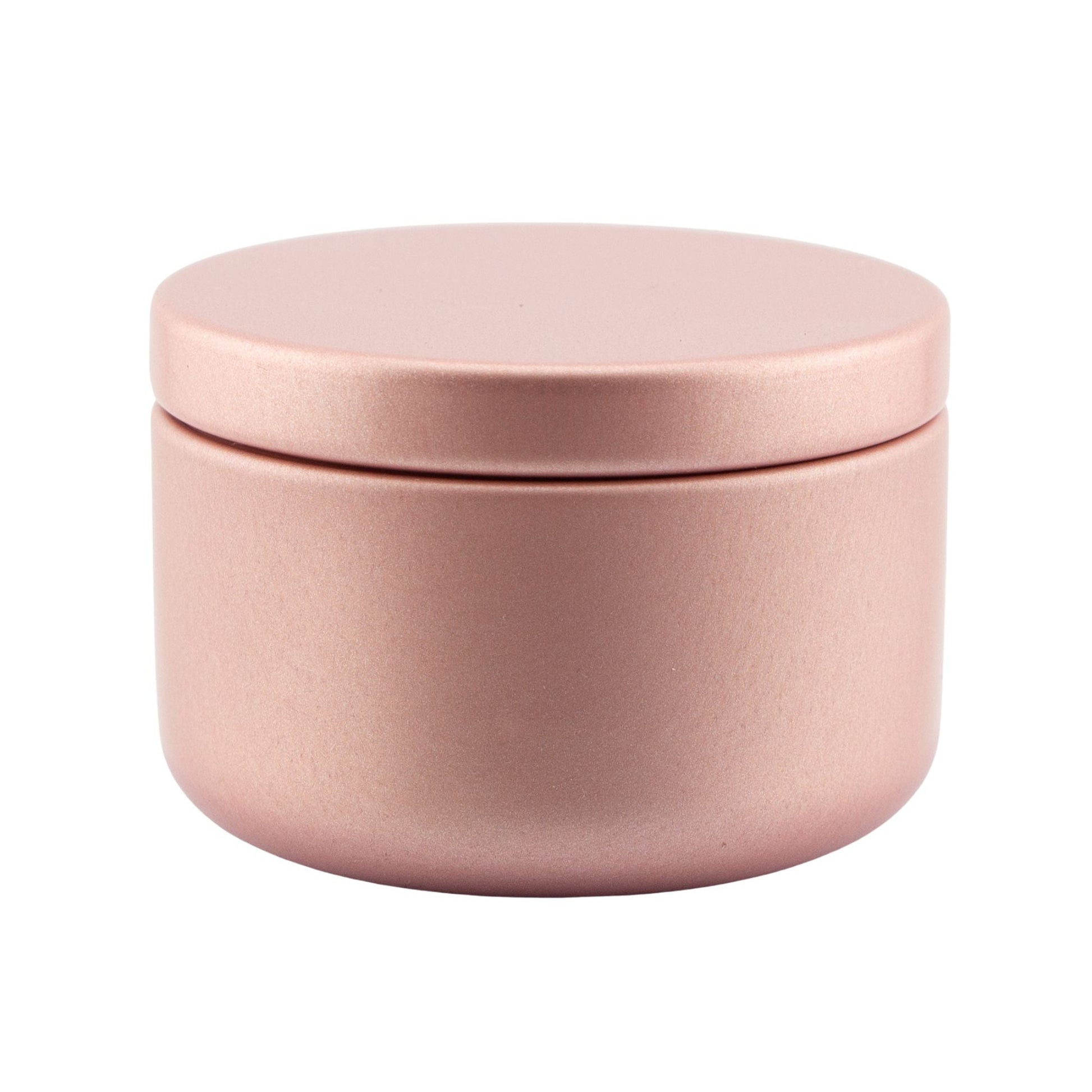 65ml - Tokio Lata de Aluminio Redondo para Velas - Oro Rosado - Rosa Champagne - Candle Craft
