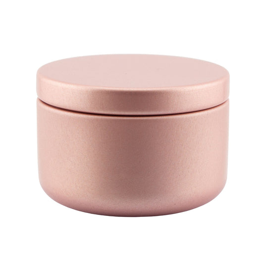 65ml - Tokio Lata de Aluminio Redondo para Velas - Oro Rosado - Rosa Champagne - Candle Craft