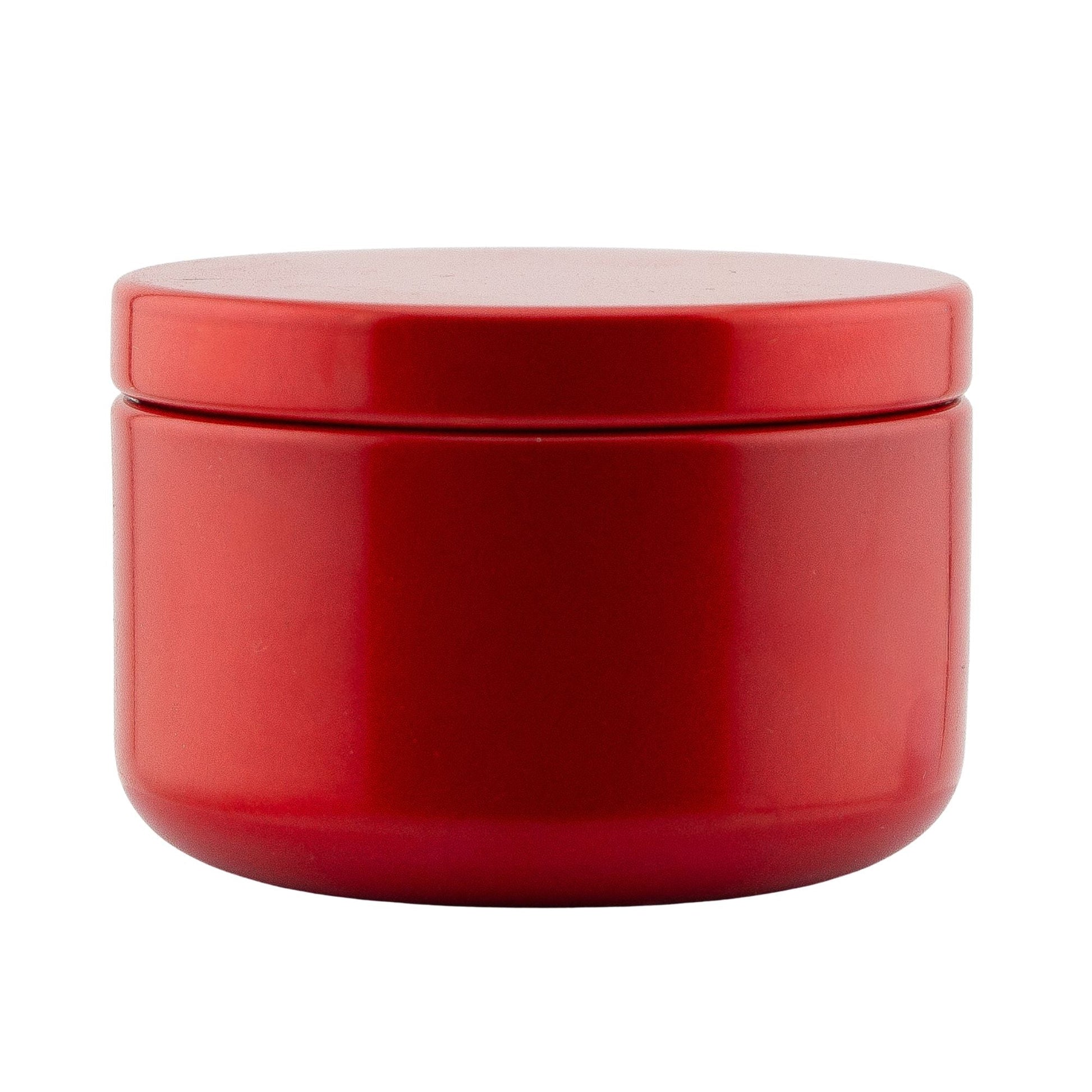 65ml - Tokio Lata de Aluminio Redondo para Velas - Rojo Brillante - Candle Craft