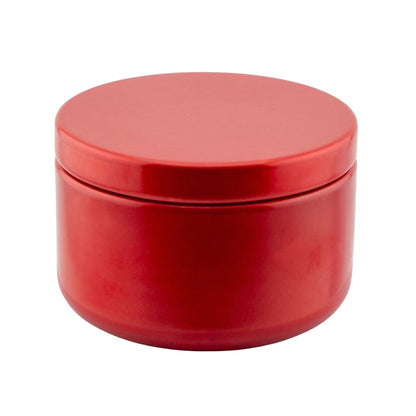 65ml - Tokio Lata de Aluminio Redondo para Velas - Rojo Brillante - Candle Craft