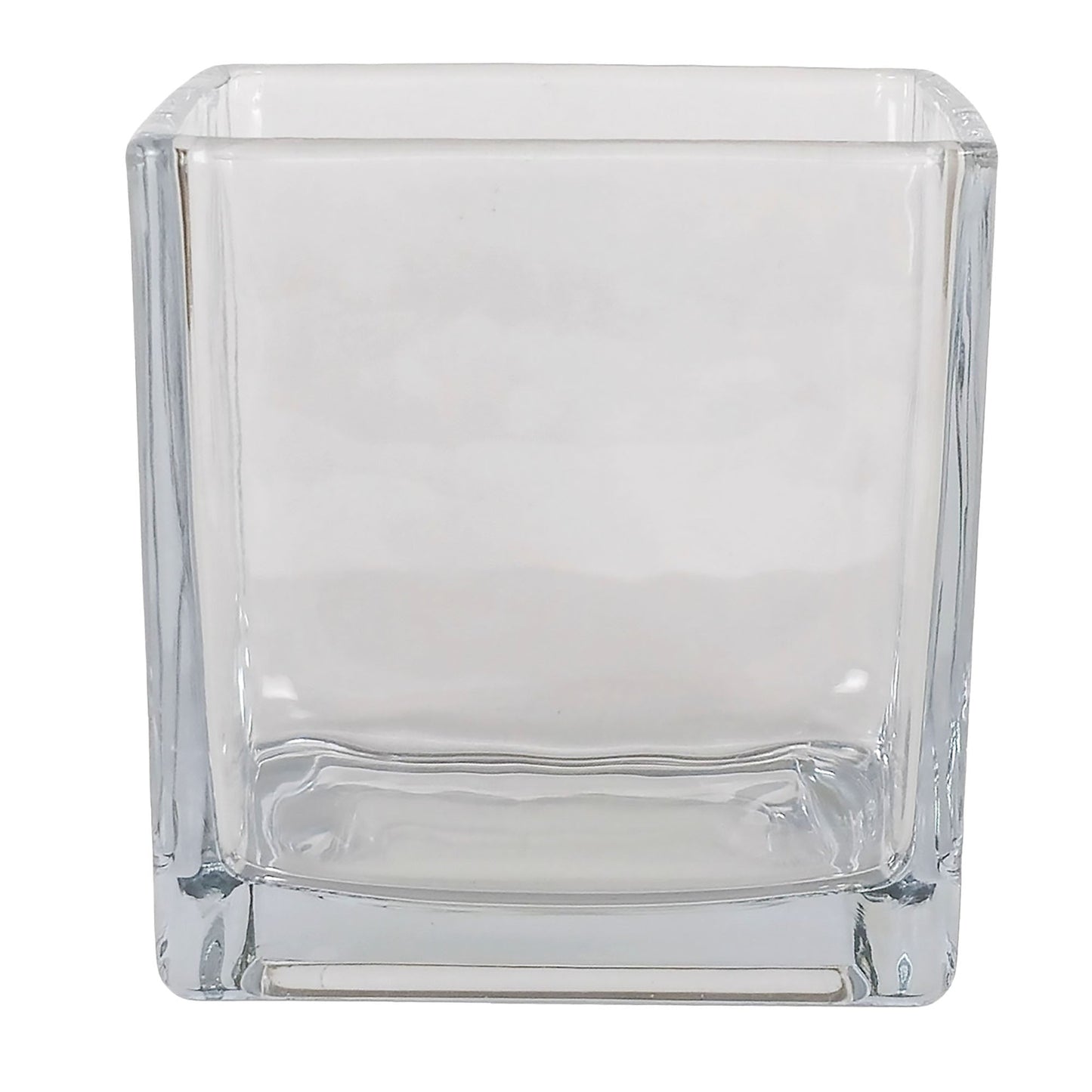 680ml - Glasgow Vaso cuadrado de vidrio para velas cubo - Transparente - Candle Craft