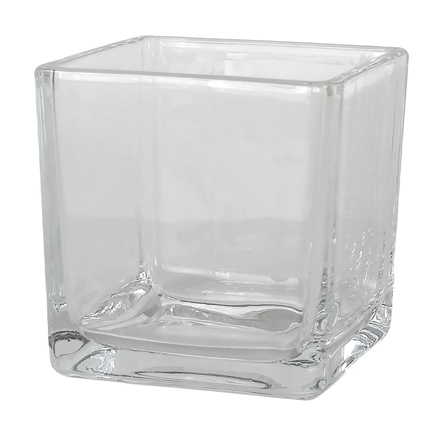 680ml - Glasgow Vaso cuadrado de vidrio para velas cubo - Transparente - Candle Craft