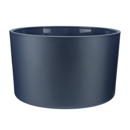 750ml - Mónaco Vaso de vidrio para velas -  Azul Profundo Mate