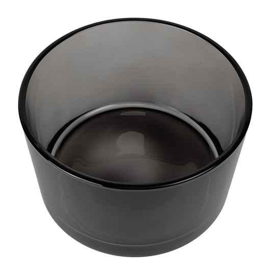 750ml - Mónaco Vaso de vidrio para velas - Gris Transparente