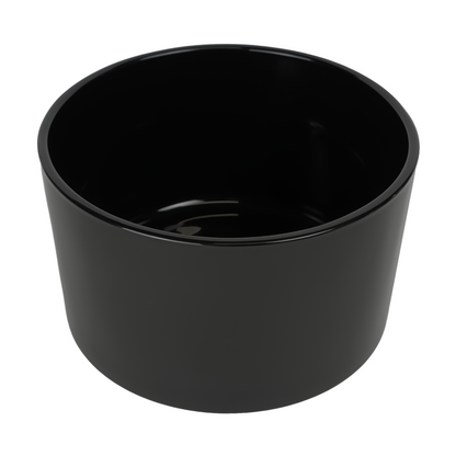 750ml - Mónaco Vaso de vidrio para velas -  Negro Brillante