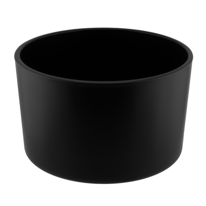 750ml - Mónaco Vaso de vidrio para velas -  Negro Mate