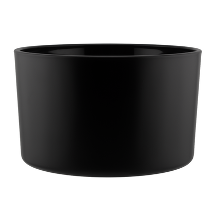 750ml - Mónaco Vaso de vidrio para velas -  Negro Mate