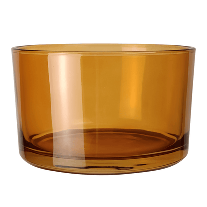 750ml - Mónaco Vaso de vidrio para velas - Ámbar Transparente - Candle Craft