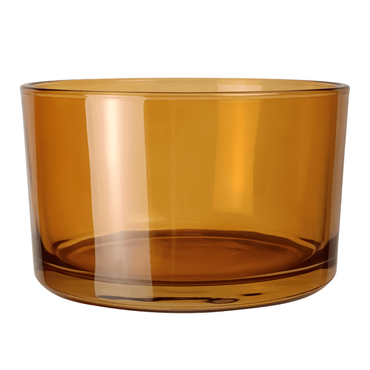 750ml - Mónaco Vaso de vidrio para velas - Ámbar Transparente - Candle Craft