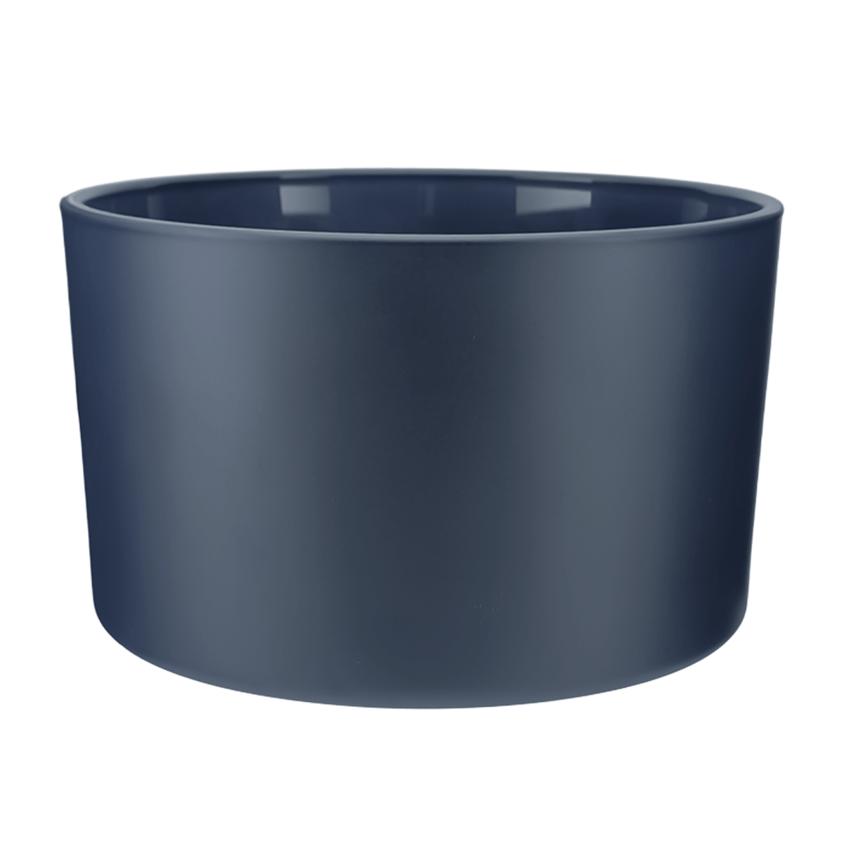 750ml - Mónaco Vaso de vidrio para velas - Azul Profundo Mate - Candle Craft