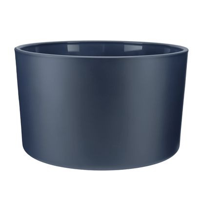 750ml - Mónaco Vaso de vidrio para velas - Azul Profundo Mate - Candle Craft