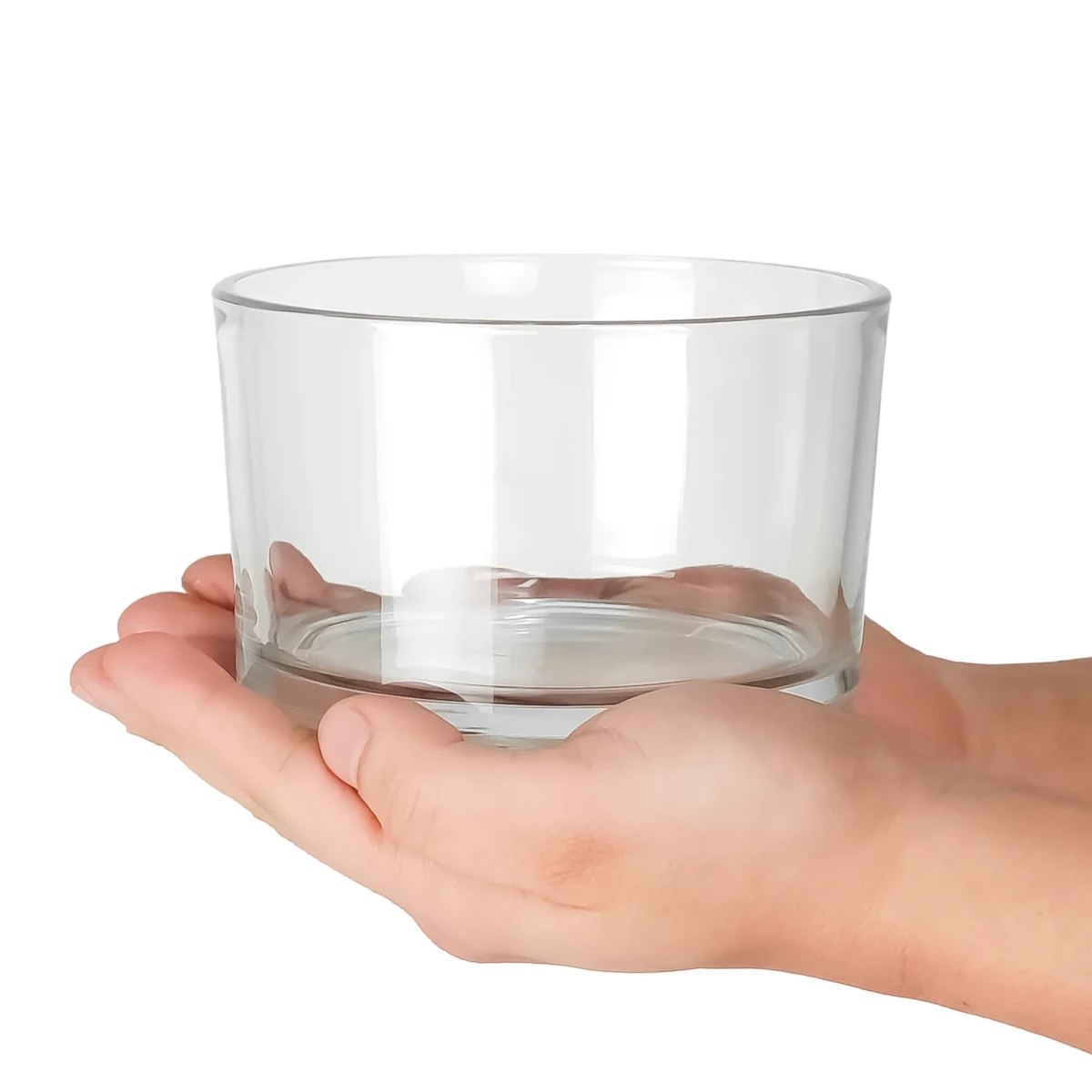 750ml - Mónaco Vaso de vidrio para velas - Frasco Cristal Transparente - Candle Craft