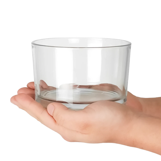 750ml - Mónaco Vaso de vidrio para velas - Frasco Cristal Transparente - Candle Craft