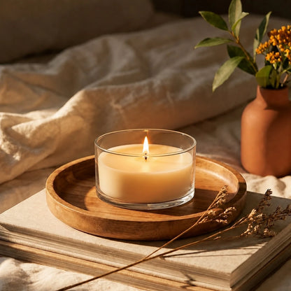 750ml - Mónaco Vaso de vidrio para velas - Frasco Cristal Transparente - Candle Craft