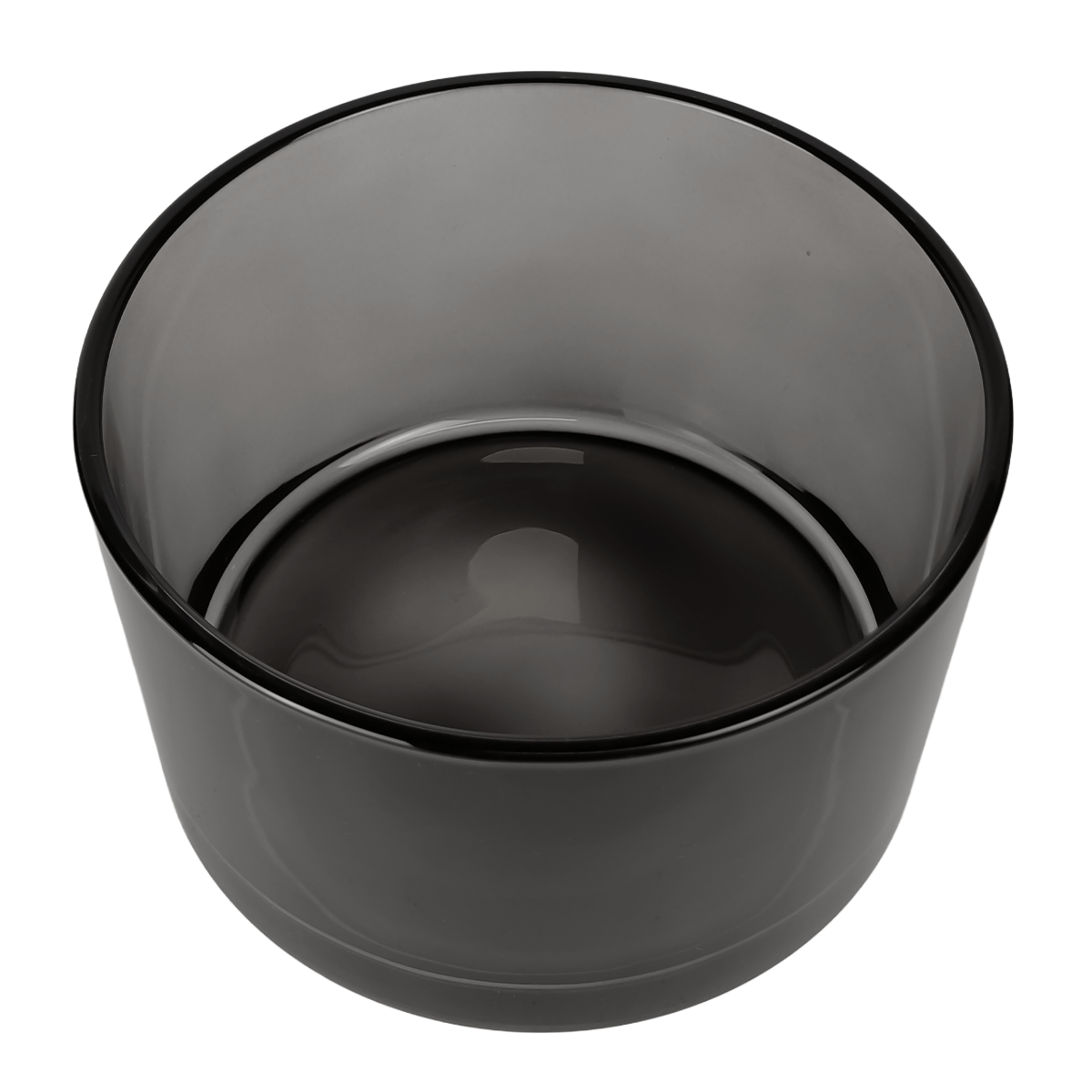750ml - Mónaco Vaso de vidrio para velas - Gris Transparente - Candle Craft