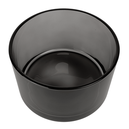 750ml - Mónaco Vaso de vidrio para velas - Gris Transparente - Candle Craft