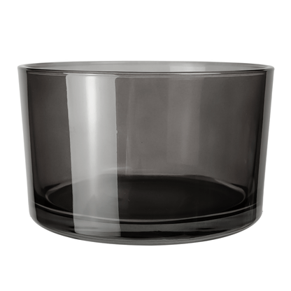 750ml - Mónaco Vaso de vidrio para velas - Gris Transparente - Candle Craft